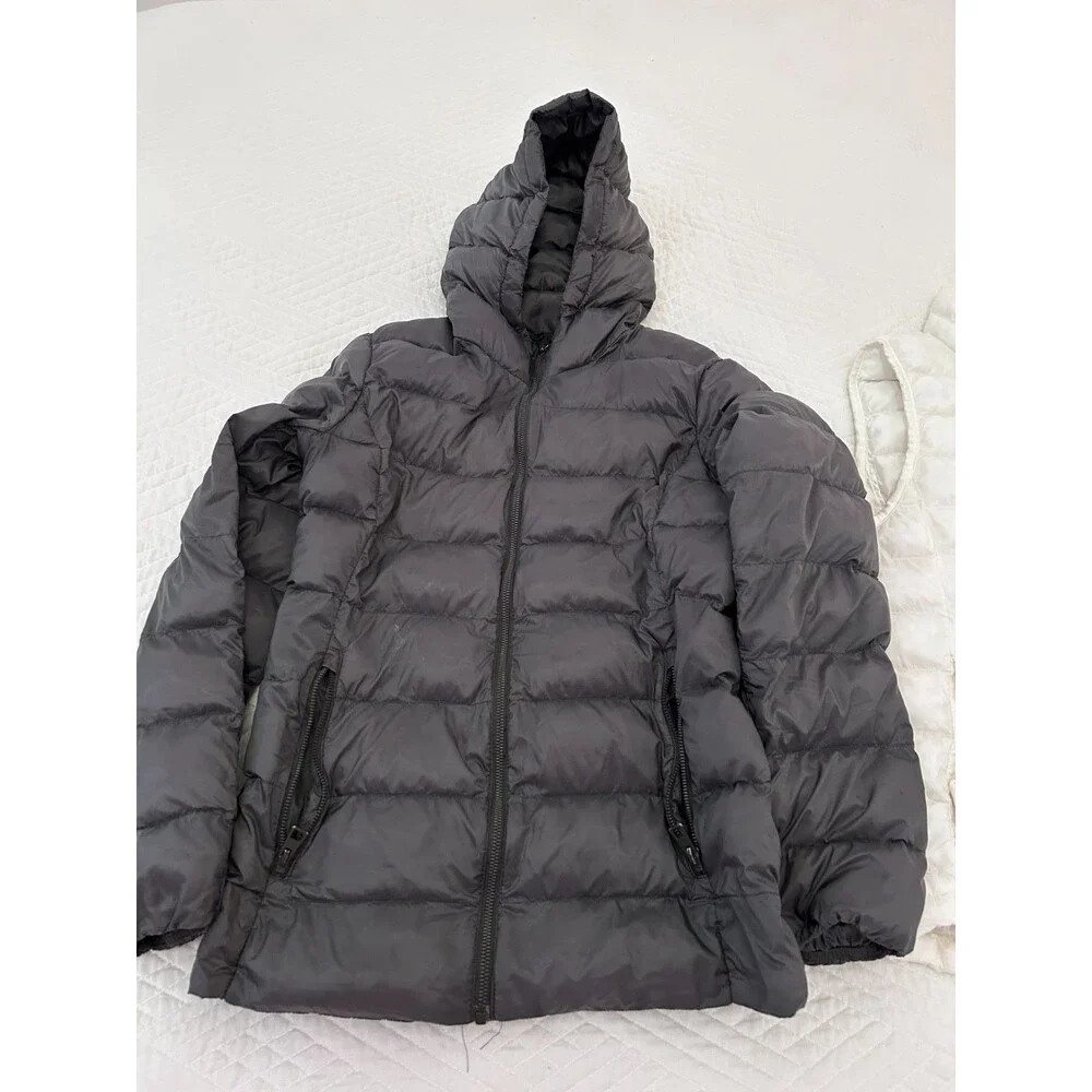 32 Degrees Gray Puffer Jacket (Small) and White Vest Combo (Medium) - Picture 3 of 4